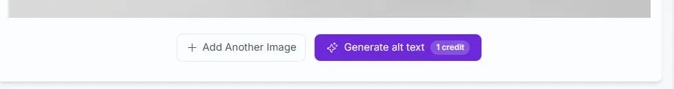 The Add Another Image button beside the Generate alt text button below an image card in Alt Text Studio